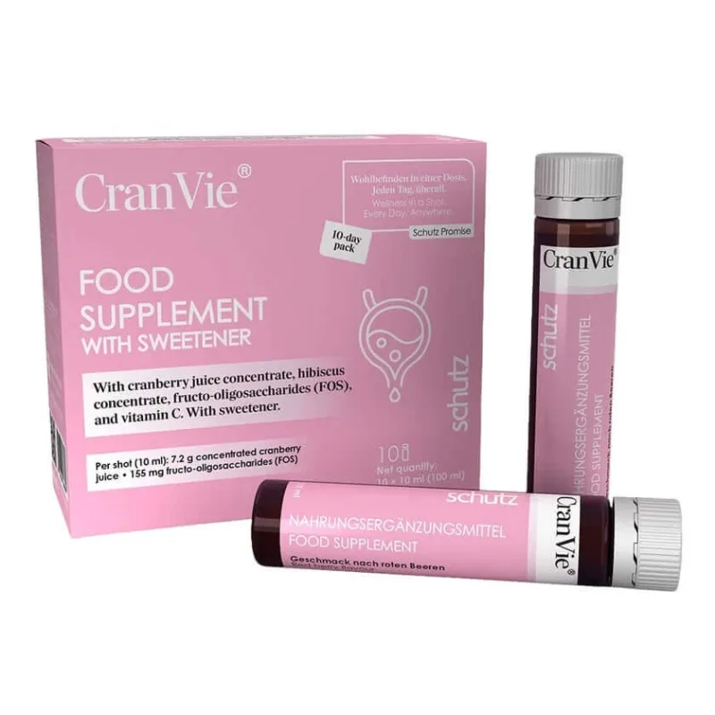 CranVie Cranberry & Hibiscus Trinkshots 10X10 ml, BHW Bayerische Heilmittel BHW Bayerische Heilmittel Wissenschaften GmbH — preț și oferte