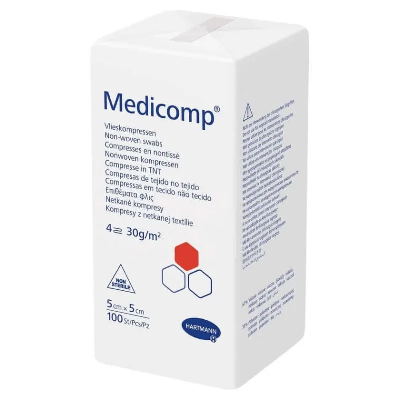 Medicomp nesteril 5x5 cm 100 buc — preț și oferte