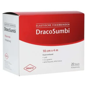 Bandaj de fixare Dracosumbi 10 cmx4 m alb 20 buc