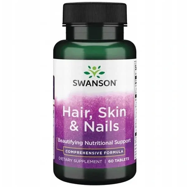 Swanson Hair, Skin &amp; Nails, păr, piele, unghii, 60 comprimate — preț și oferte
