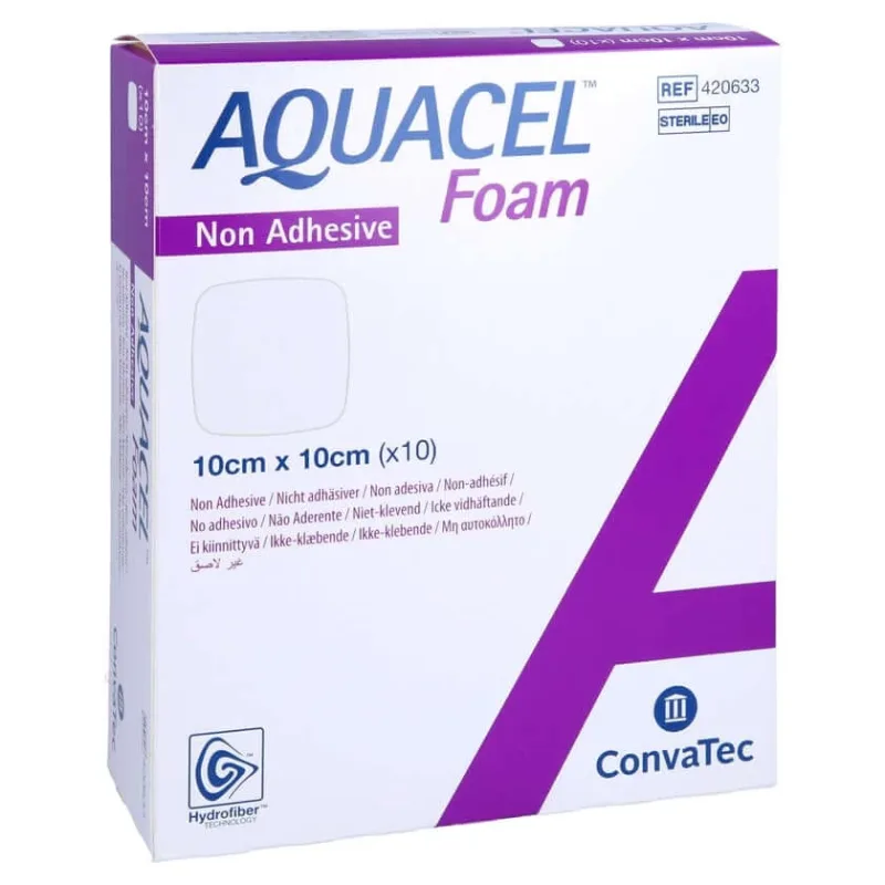 Aquacel Spumă neadezivă 10x10 cm Verb 10 buc — preț și oferte
