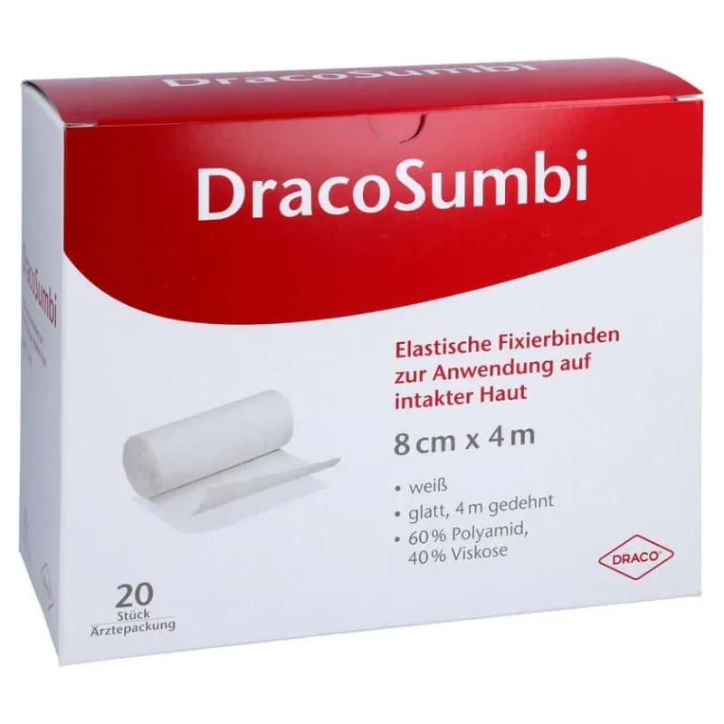 Bandaj de fixare Dracosumbi 8 cmx4 m alb 20 buc — preț și oferte