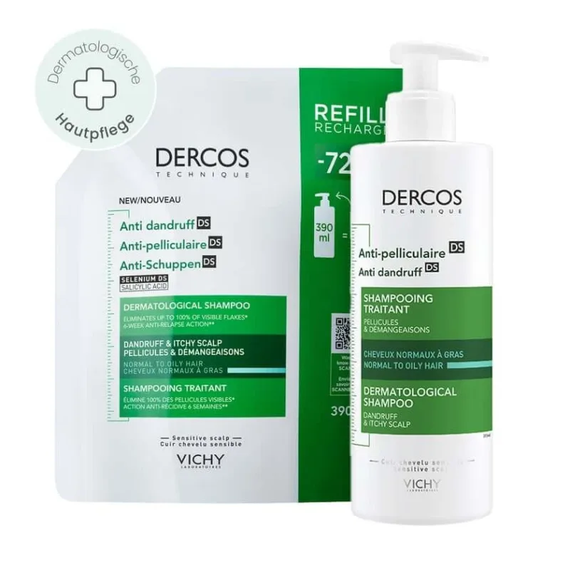 Vichy anti-mătreață Sh. Greasy + Refill 1 Set — preț și oferte