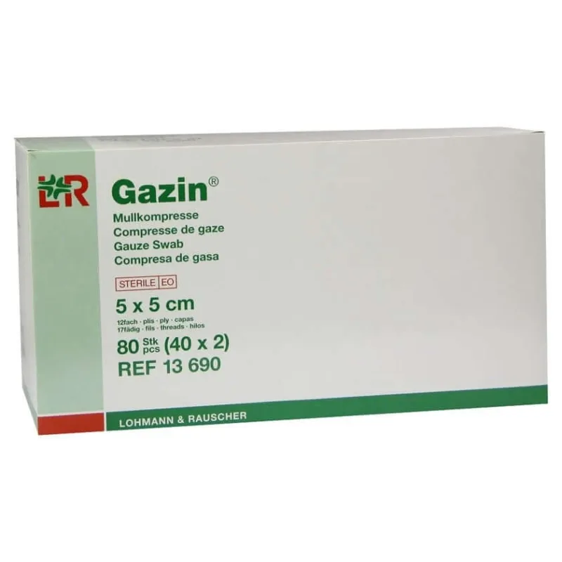 Comprese de tifon Gazin 5x5 cm sterile 12x40X2 buc — preț și oferte