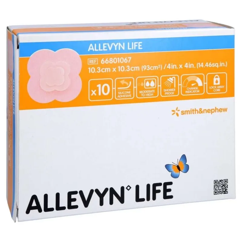 Allevyn Life 10.3x10.3 cm spumă de silicon 10 buc — preț și oferte