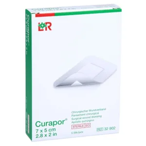 Curapor Pansament steril chirurgical 5x7 Cm 5 buc