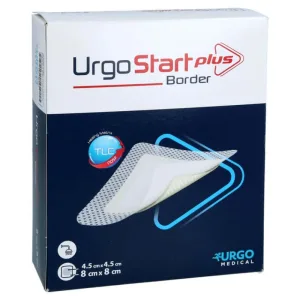 Urgostart Plus Bordură 8x8 cm Pansament pentru plăgi 10 buc