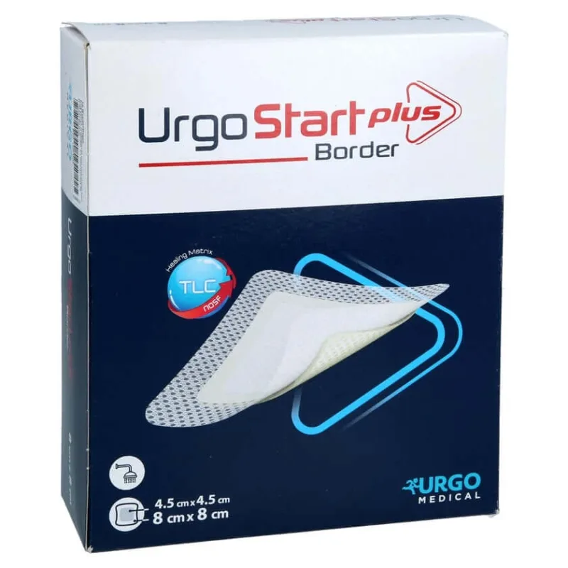 Urgostart Plus Bordură 8x8 cm Pansament pentru plăgi 10 buc — preț și oferte