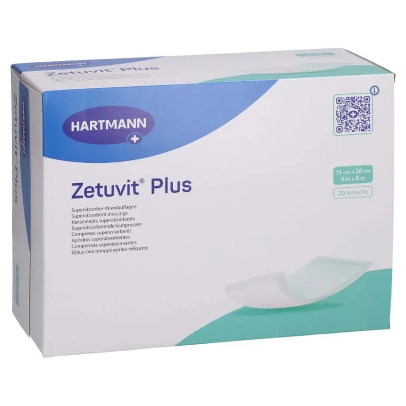 Zetuvit Plus compresă absorbantă extra-puternică sterilă 15x20 cm 20 buc. — preț și oferte