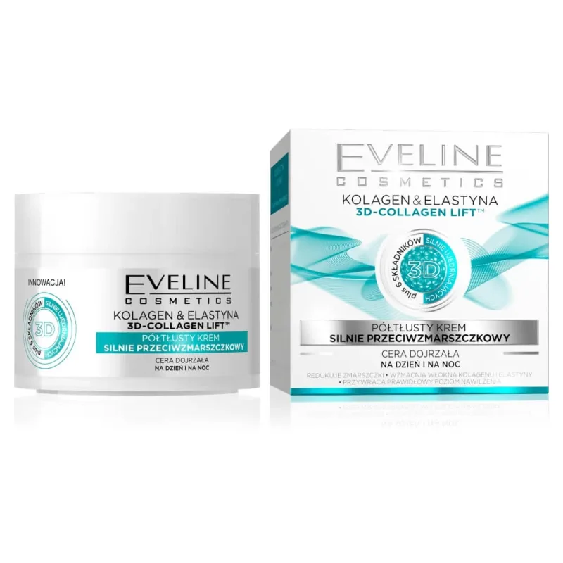 Eveline Cosmetics Kolagen amp; Elastin Cremă antirid post-acută, 50ml — preț și oferte