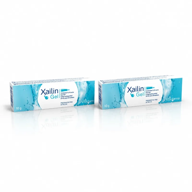 Gel lubrifiant Xailin pentru ochi, 2x10 g, Visufarma — preț și oferte