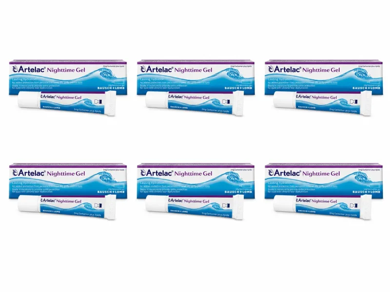 Gel oftalmic Artelac Nighttime, 6x10 g, Bausch + Lomb — preț și oferte
