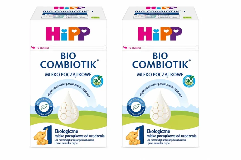 HiPP 1 Bio Combiotik, lapte organic pentru sugari, de la naștere, 2x550 g — preț și oferte
