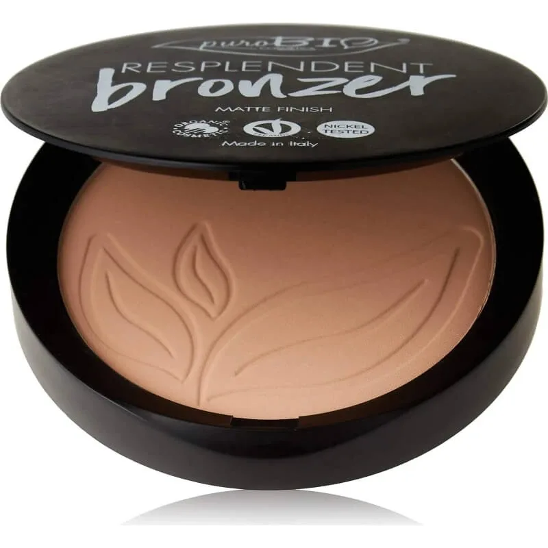 Purobio Resplendent – pudră bronzantă compactă nr. 03 maro-bej — preț și oferte