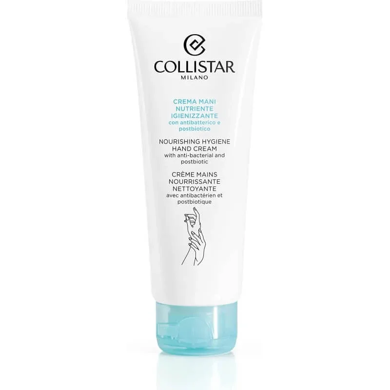 Collistar cremă nutritivă și igienizantă pentru mâini, cu proprietăți antibacteriene și postbiotice, 75 ml — preț și oferte