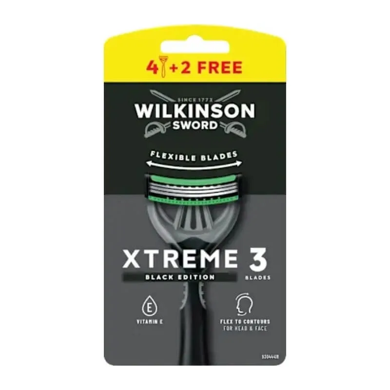 Wilkinson Sword Extreme 3 Black Edition – 6 lame de unică folosință — preț și oferte