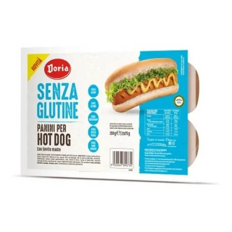 Doria fără gluten – chifle pentru hot dog 2 x 75 g — preț și oferte