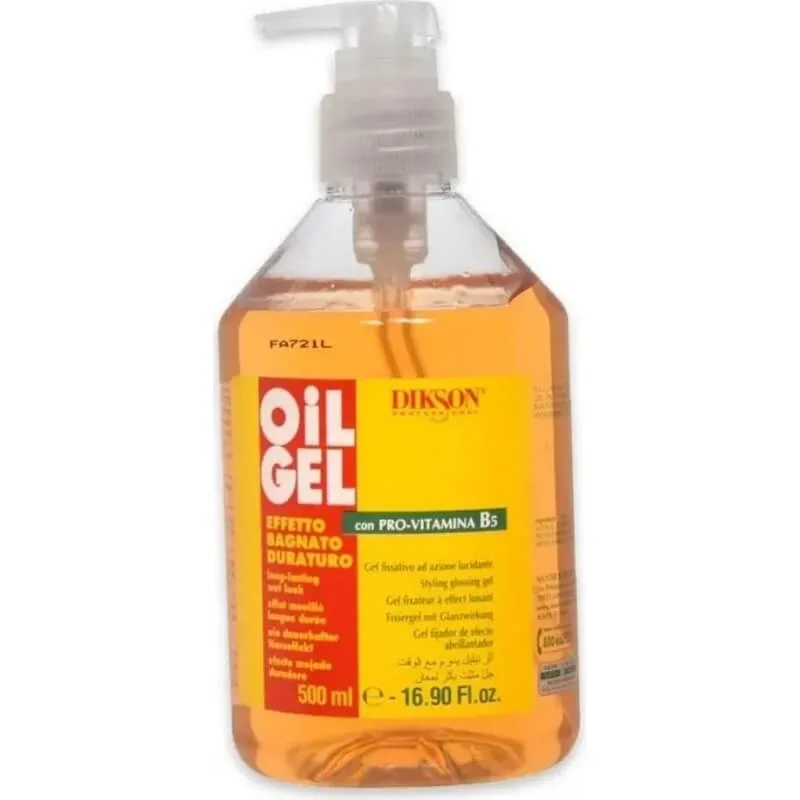 Dikson Oil – gel fixativ cu efect de luciu „ud” de lungă durată, 500 ml — preț și oferte