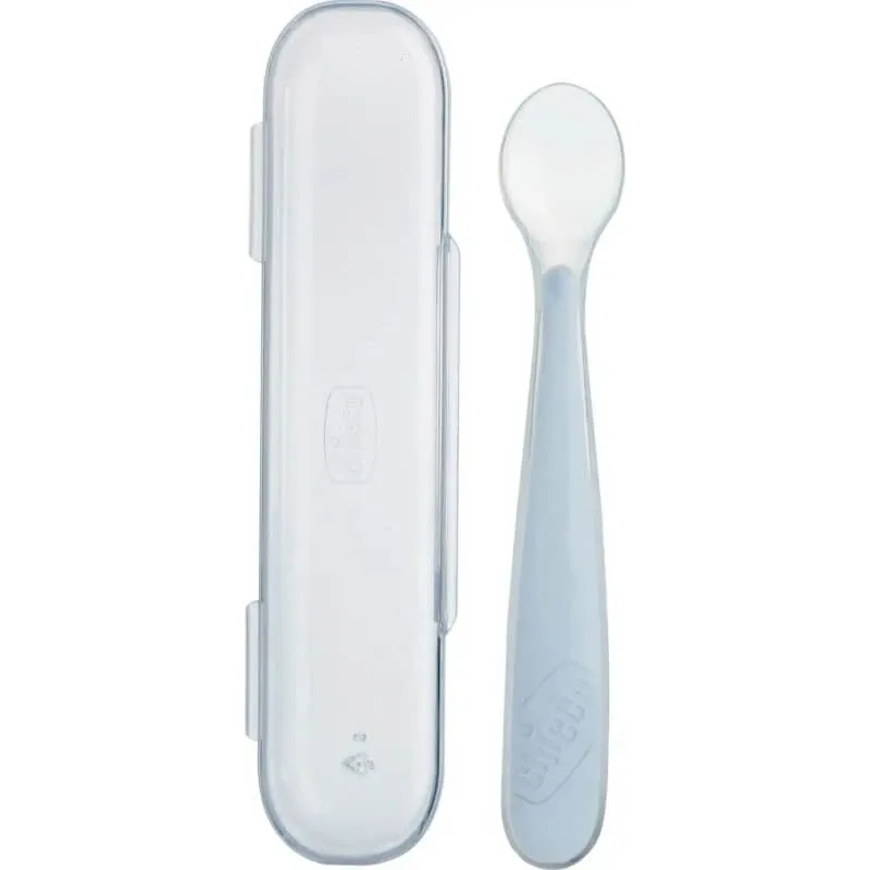 Chicco lingură moale din silicon, 6 luni+, gri — preț și oferte