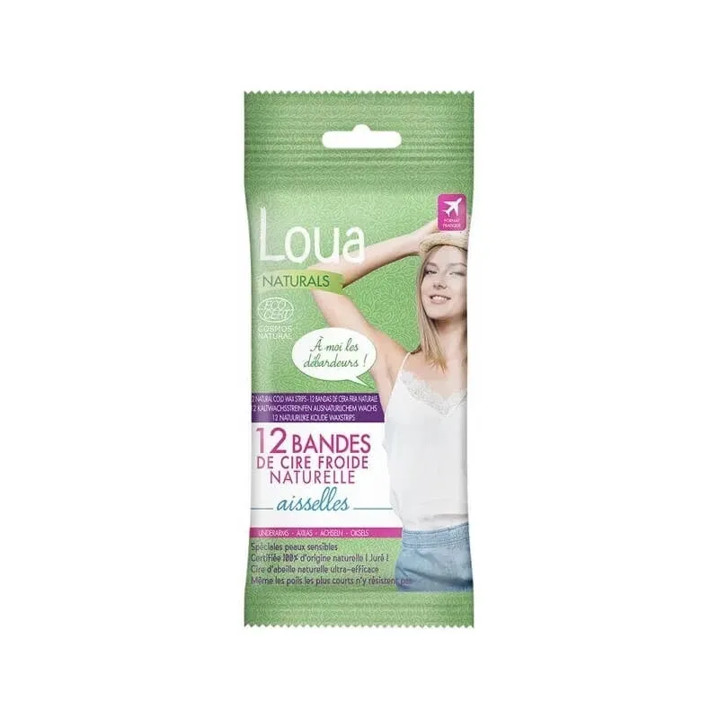 Loua Naturals pentru axile – 12 benzi depilatoare pentru axile — preț și oferte