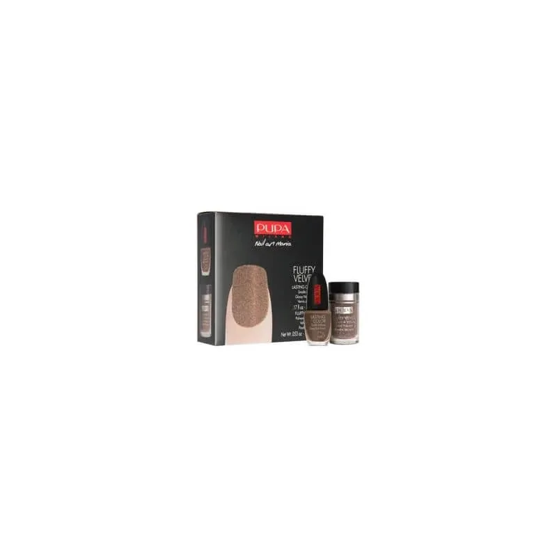 Pupa Fluffy Velvet Nail Art – set de lacuri de unghii 03 Taupe Velvet — preț și oferte