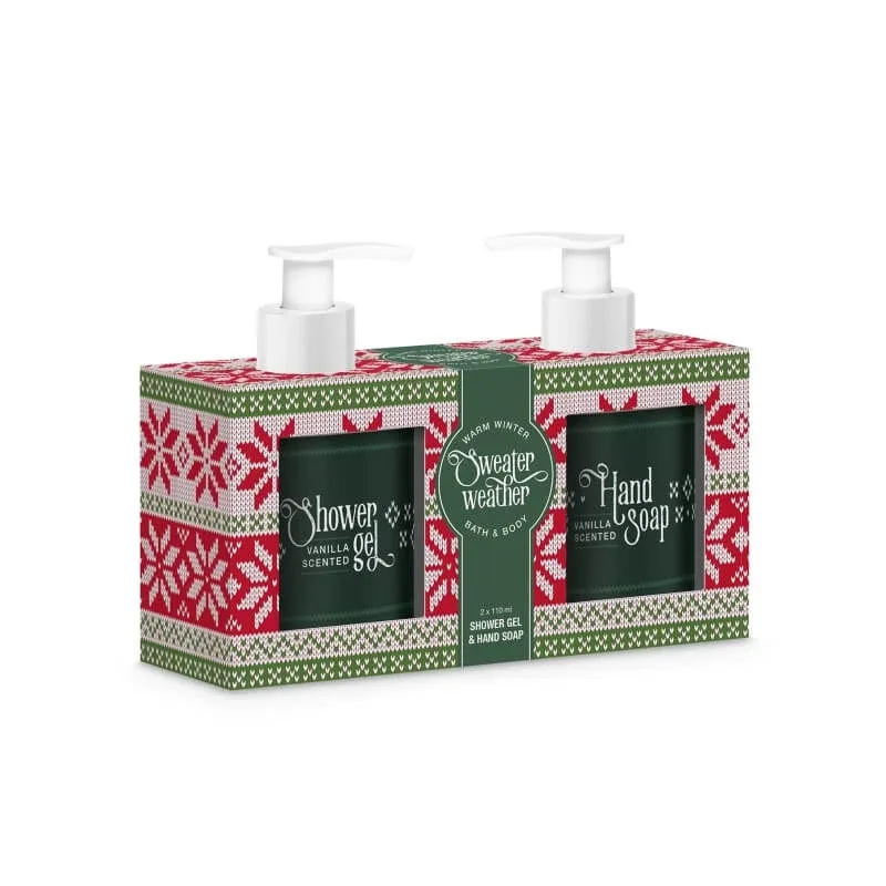 Treffina Set „Sweater &amp; Weather” – gel de baie și duș 120 ml + săpun de mâini 120 ml — preț și oferte