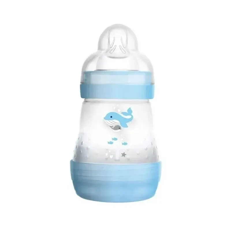 Mam Easy Start anti-colici 0 luni+ - biberon din silicon 160 ml - pentru băieți — preț și oferte