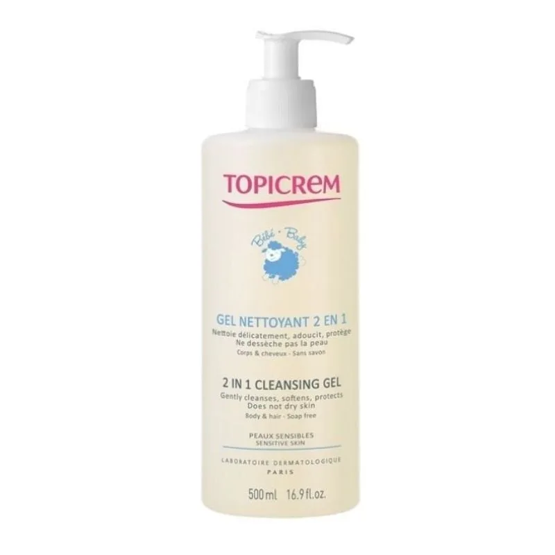 TOPICREM BABY Gel curatare 2 in 1, 500 ml — preț și oferte
