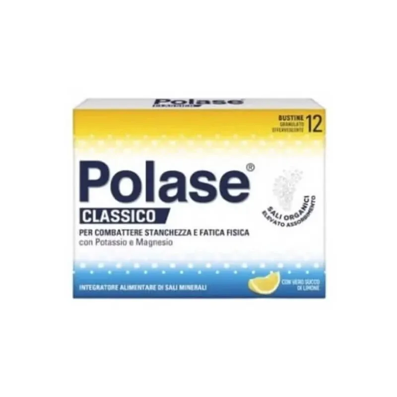 Polase clasic, 12 pliculețe efervescente cu aromă de lămâie – supliment alimentar cu magneziu și potasiu – promoție — preț și oferte