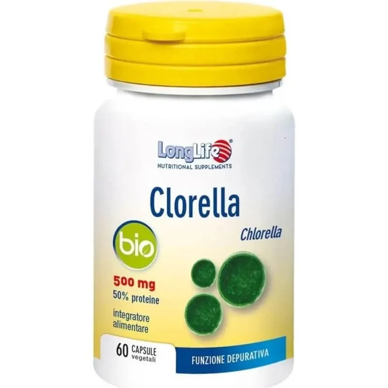 Longlife Chlorella bio 60 capsule vegetale - supliment alimentar detoxifiant — preț și oferte