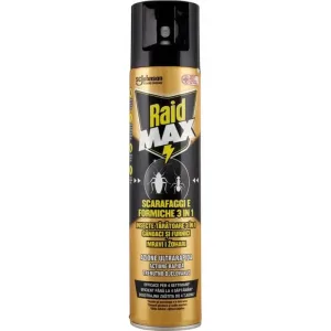 Raid Max 3 în 1 – spray împotriva gândacilor și furnicilor, 300 ml