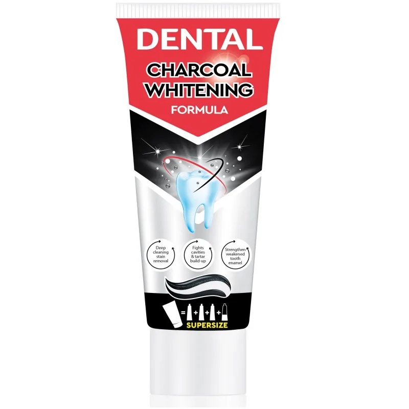 Pasta de dinti Dental Jumbo Whitening cu carbune, Rubella | 250 ml RUBELLA INFINITY — preț și oferte