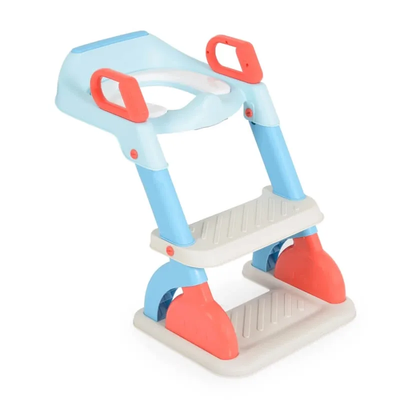 Cangaroo Murray albastru – adaptor pentru oliță cu scăriță pliabilă, înălțime reglabilă între 38 și 45 cm — preț și oferte