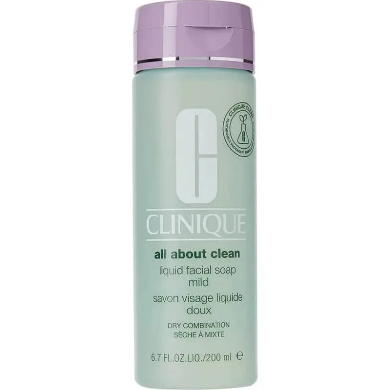 Clinique All About Clean, săpun lichid pentru față, formulă delicată – pentru tenul uscat până la normal, 200 ml — preț și oferte