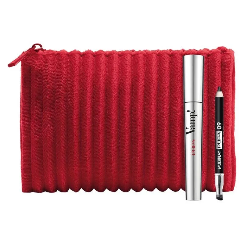 Set Pupa Vamp! Mascara &amp; Mini Multiplay -  mascara nr. 100 extra black + creion de ochi mini + trusă — preț și oferte