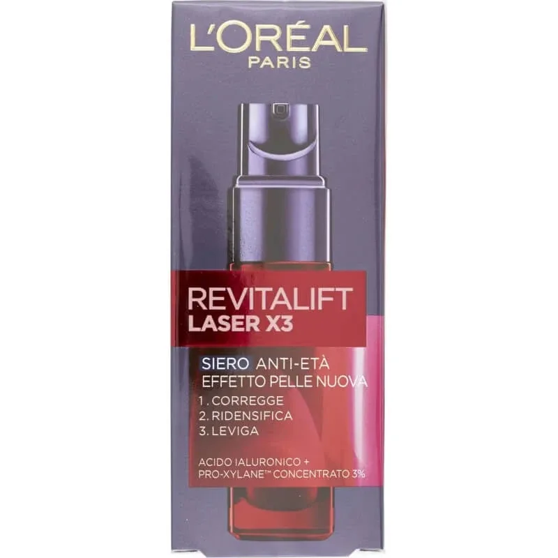 L'Oréal Paris Revitalift Laser X3 - ser anti-îmbătrânire cu efect de piele reînnoită, 30 ml — preț și oferte
