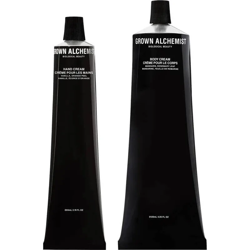 Grown Alchemist Hydra Body Kit – cremă de mâini 65 ml + cremă de corp 120 ml — preț și oferte