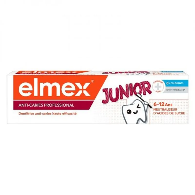 Pasta de dinti Junior 6-12 ani, Elmex | 75ml — preț și oferte