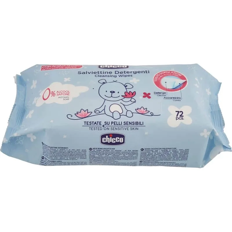 Chicco Cosmetic – 72 de șervețele demachiante pentru schimbarea scutecului — preț și oferte