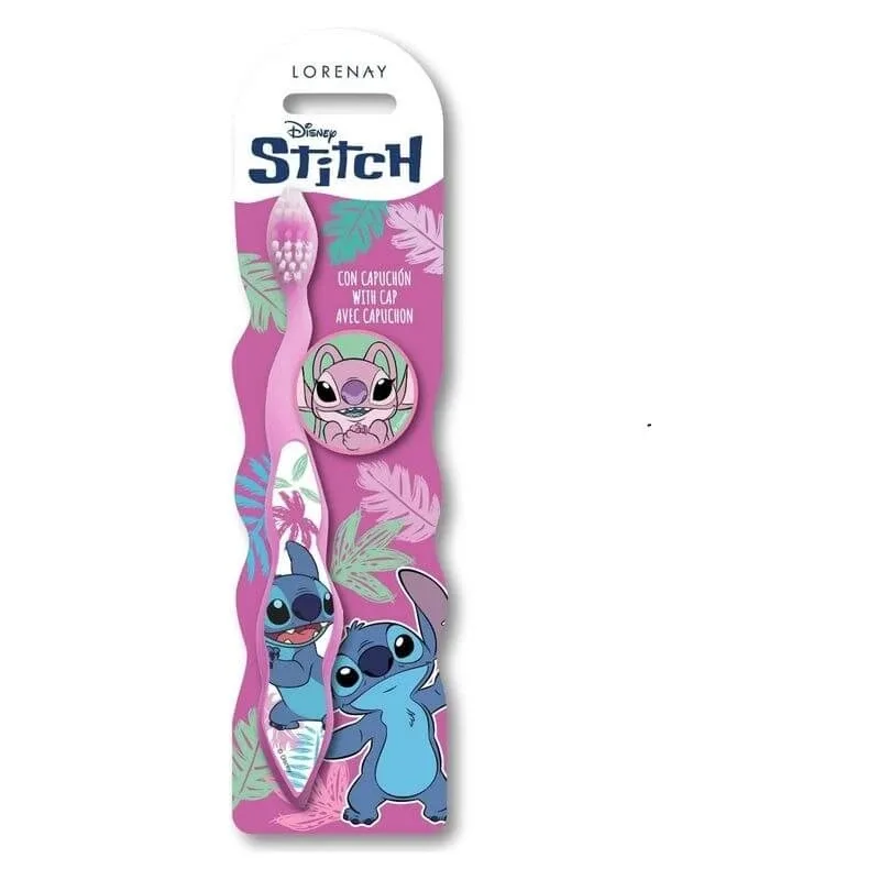 Periuță de dinți Disney pentru copii, cu design Stitch și capac pentru capul periuței — preț și oferte