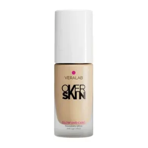 Veralab Overskin glow and care – fond de ten activ, luminos și hidratant, nr. 05 ecru
