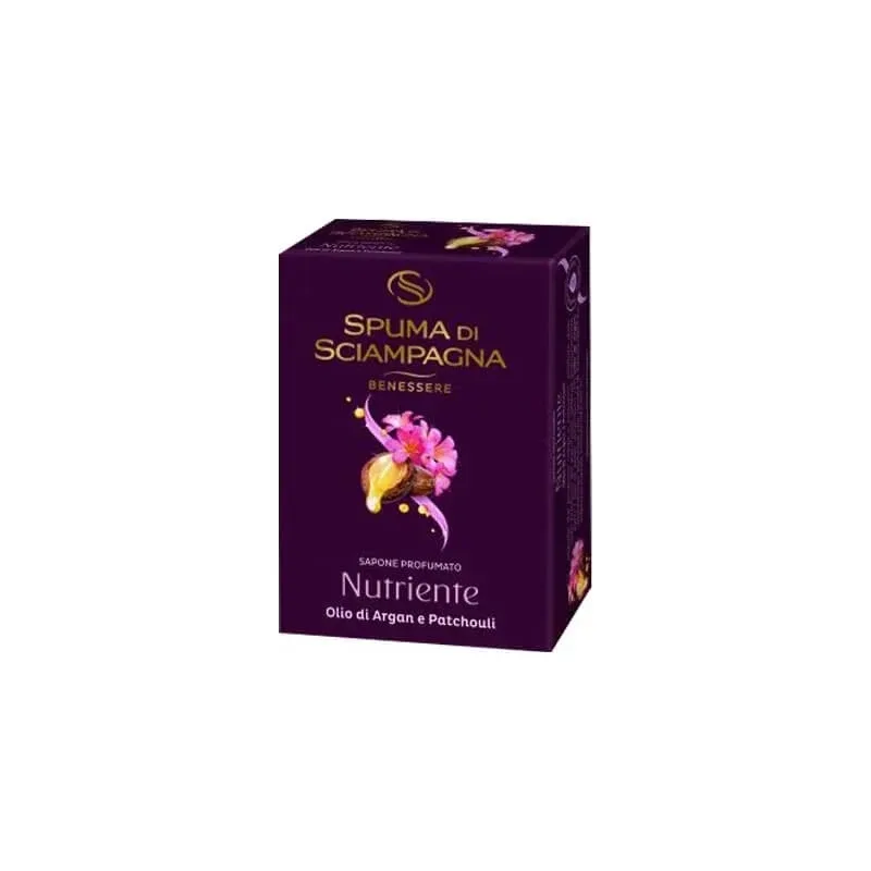 Spumă de șampanie, ulei de argan și patchouli – săpun hrănitor, 90 g — preț și oferte