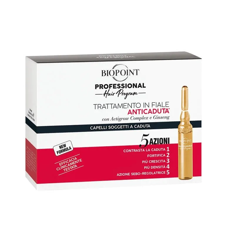 Biopoint Professional hair program – tratament împotriva căderii părului, 10 fiole de 7 ml — preț și oferte