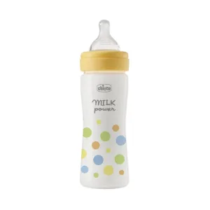 Chicco Perfect Easy – biberon anti-colici cu tetină din silicon Soft Sense, pentru copii de peste 2 luni, debit mediu, 250 ml