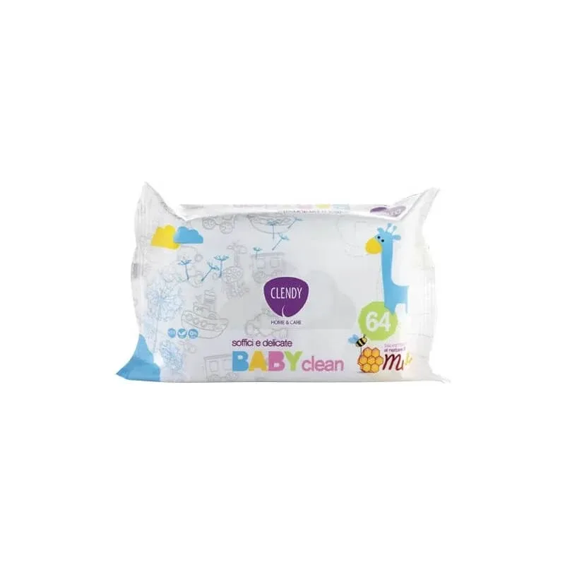 Clendy Baby Clean 64 de șervețele umede cu miere — preț și oferte