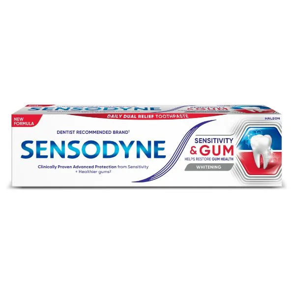 Pasta de dinti Sensodyne Sensitive and Gum Whitening, Haleon | 75 ml GLAXO — preț și oferte