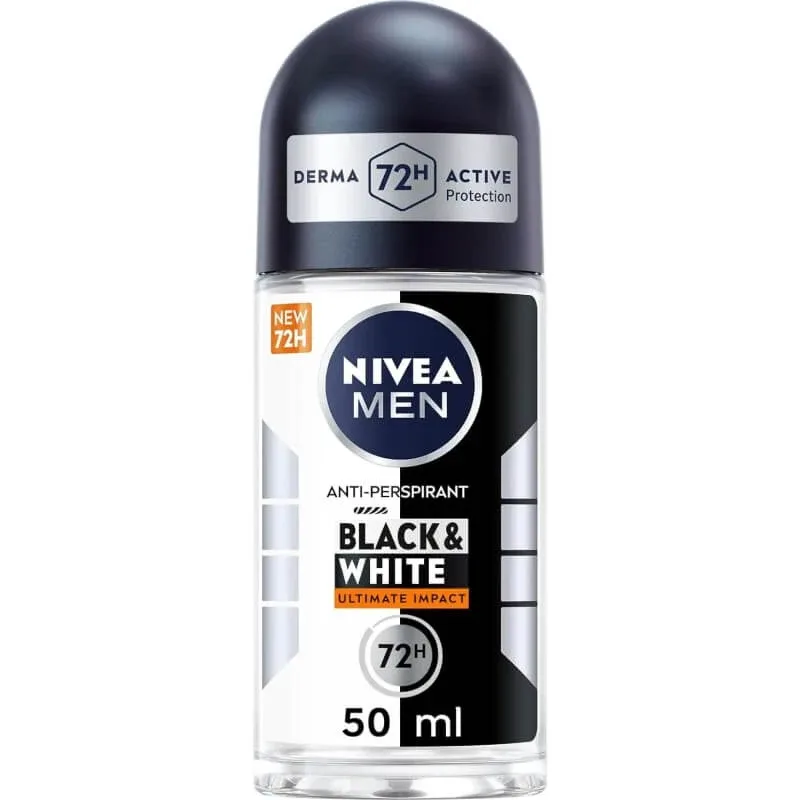 Nivea Men Black &amp; White Invisible Ultimate Impact – deodorant roll-on 50 ml — preț și oferte