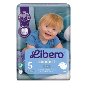 Essity Libero Comfort 5 – 22 scutece tip chiloțel pentru copii cu greutatea între 11 și 17 kg