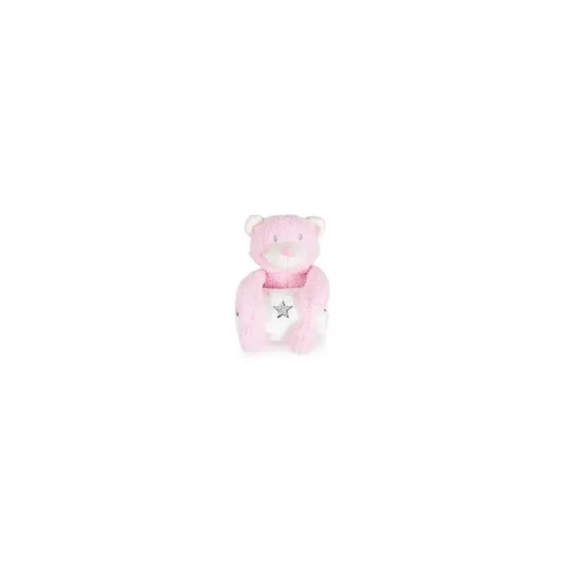 Set cadou Cangaroo – păturică și ursuleț roz de 23 cm — preț și oferte