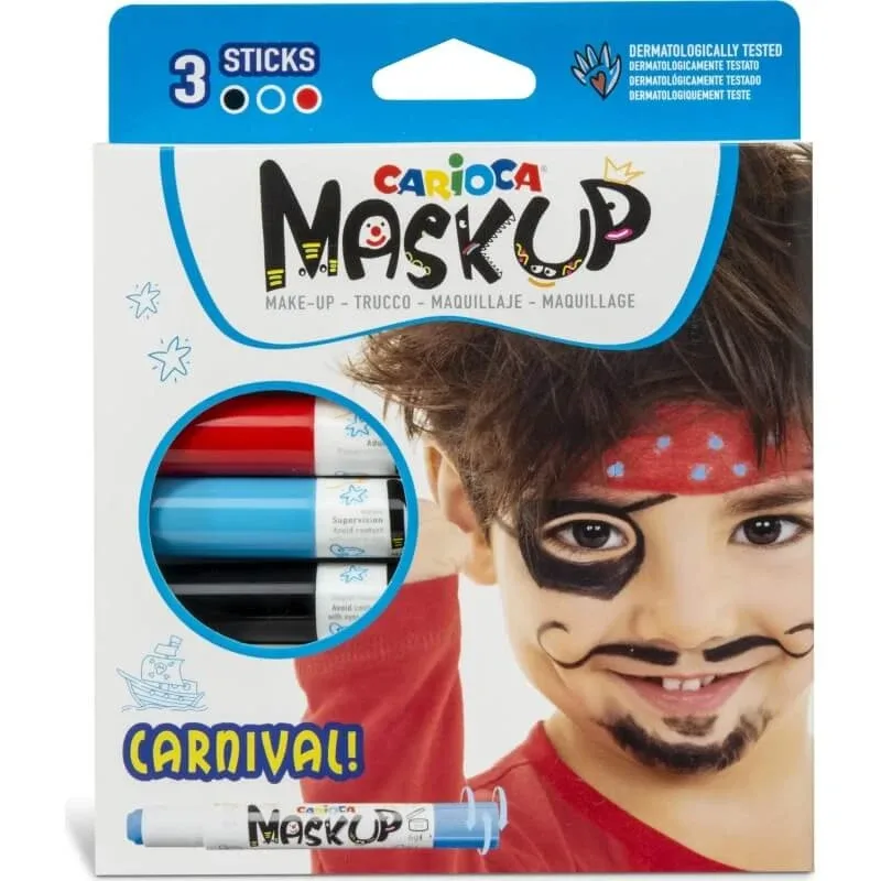 Carioca Mask up carnival – 3 markere pentru piele — preț și oferte